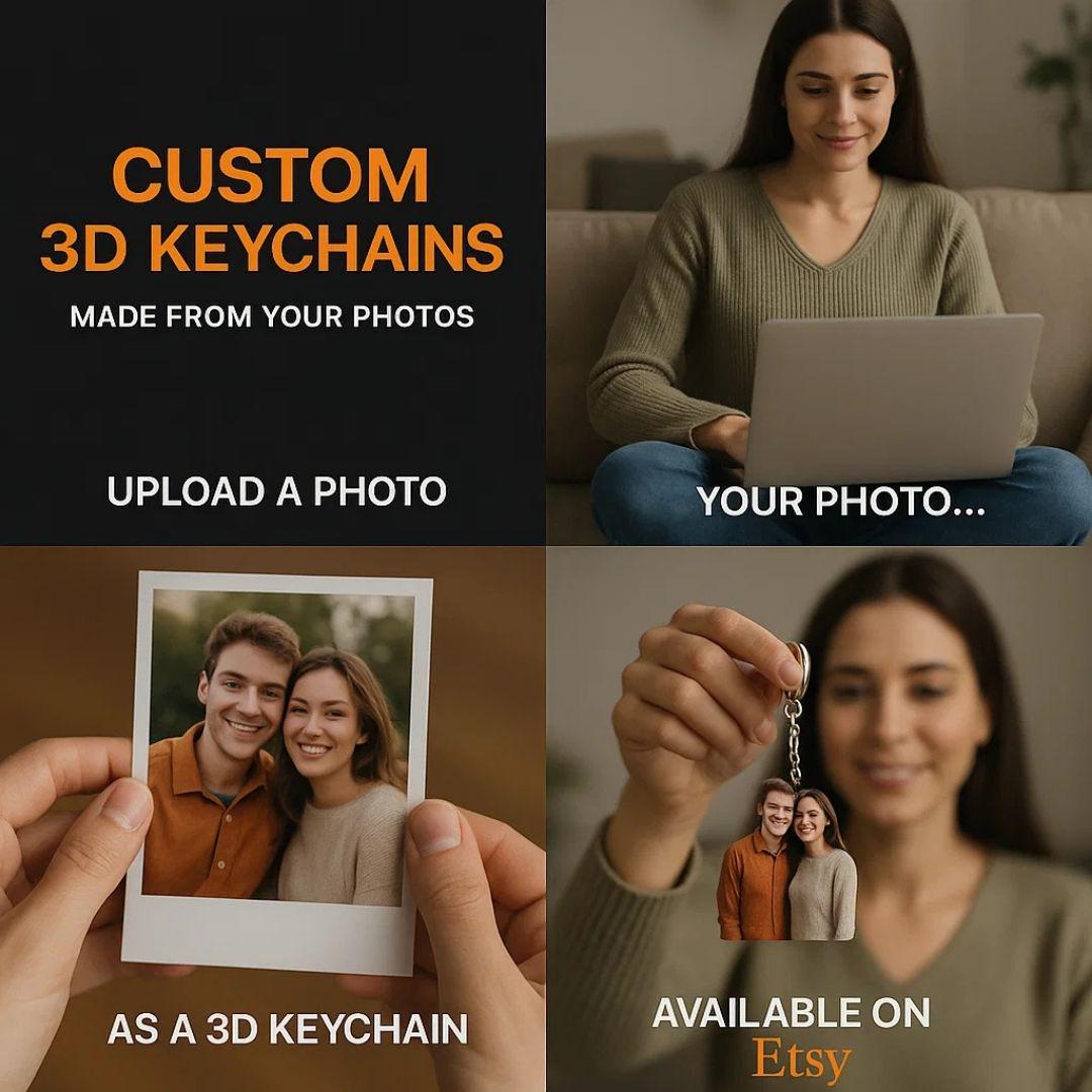 Personalized 3D Business Keychain – Custom Mini Executive Figurine from Photo