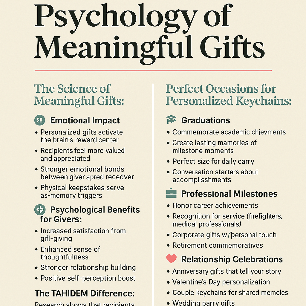 The Psychology of Gift-Giving: Why Personalized Keepsakes Create Lasting Emotional Connections