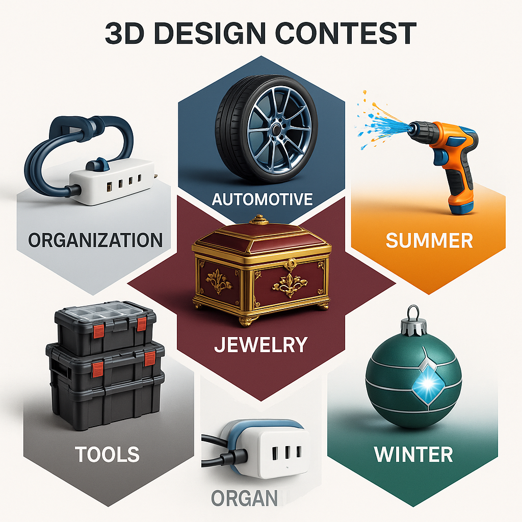 From Jewelry Boxes to Water Sprays: Exploring Popular 3D Design Contest Categories