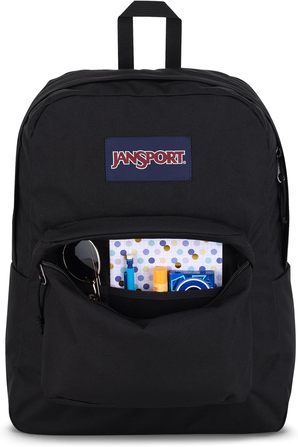 Superbreak One Backpacks - Durable, Lightweight Bookbag with 1 Main Compartment, Front Utility Pocket with Built-In Organizer - Premium Backpack, Black