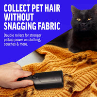 for Pet Hair - Reusable Lint Roller Pet Hair Removal Tool for Clothes, Couches, Cars and Travel - Cat Dog Hair Remover, Compact, No Sticky Refills Needed (Mini)