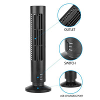 Tower Fan Bladeless Fan Tower Electric Fan Mini Vertical Air Conditioner Fan Handheld Fan