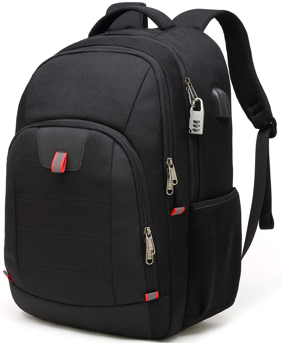 Laptop Backpack for Men, Large Anti-Theft Business Travel Backpack with USB Charging Port, Water Resistant College School Computer Bag for Men/Women for 17 Inch Laptop and Notebook