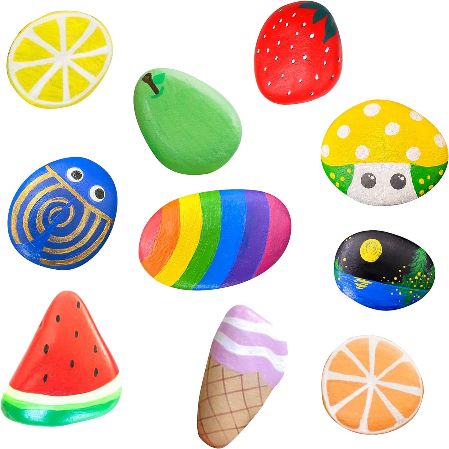 Rock Painting Kits for Kids, Hide & Seek Rock Kits, Arts & Crafts Kits for Kids Age 6-12, Best Gift Art Set, Waterproof Paints
