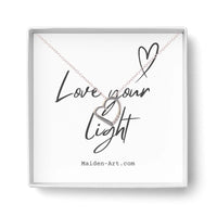 14K Silver Plated Necklace Love Heart Pave Pendant Necklace