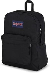 Superbreak One Backpacks - Durable, Lightweight Bookbag with 1 Main Compartment, Front Utility Pocket with Built-In Organizer - Premium Backpack, Black