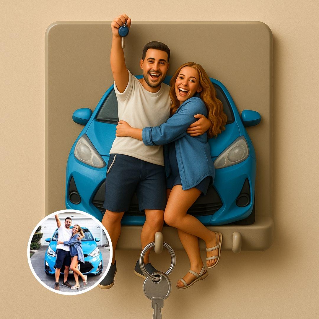 Custom 3D Graduation Keychain | Personalized Mini Figurine for Senior Class of 2025 | Handmade Graduate Gift | Hijab & Cap Options